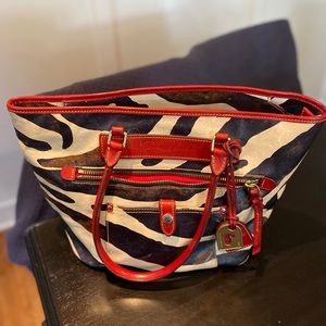 Dooney & Bourke genuine leather zebra bag